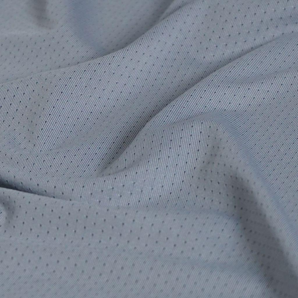 Mesh Funktionsstoff Stretch hellgrau